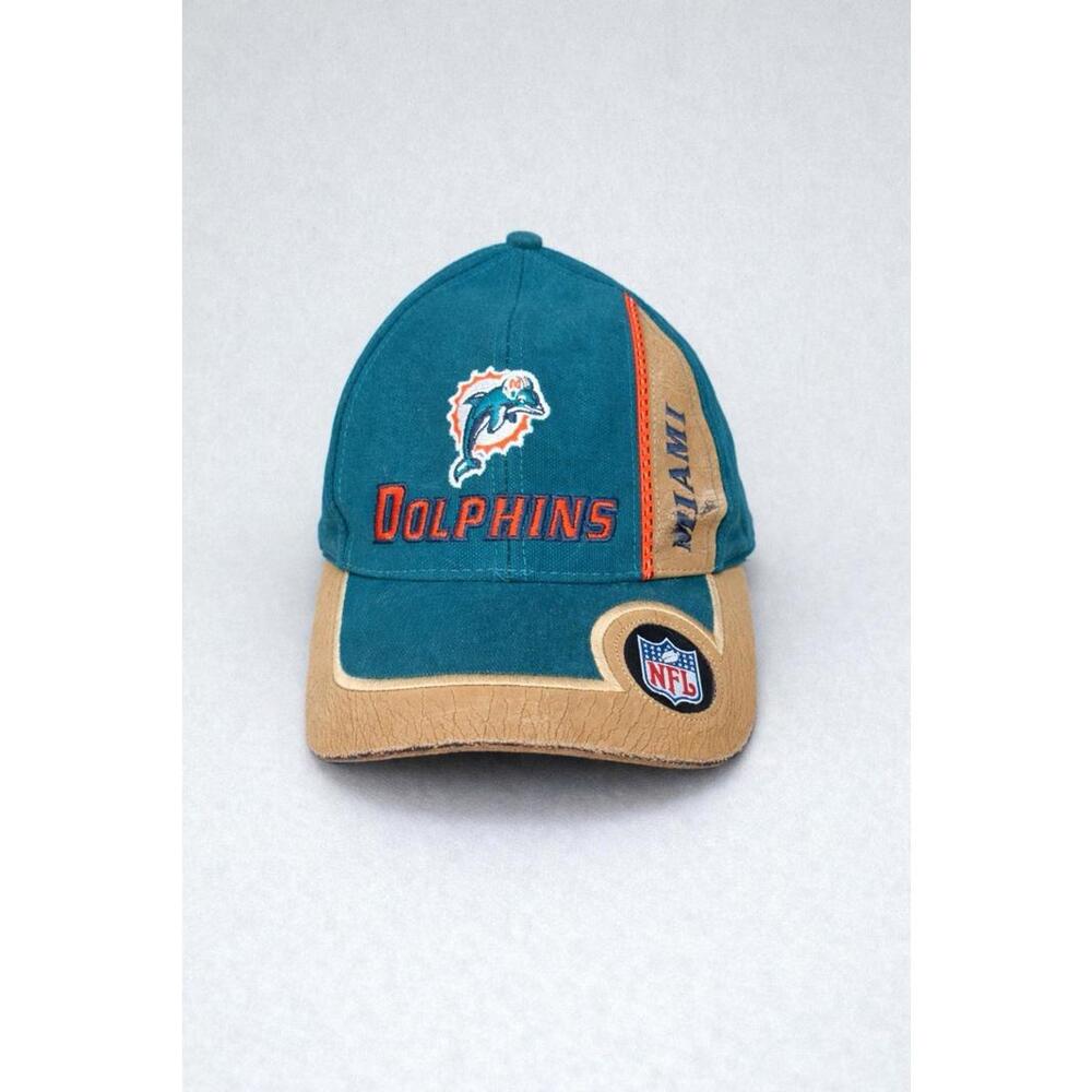 Miami Dolphins Hat Proline Puma Med Adult Strapback NFL VTG 90s Deadstock  Cap